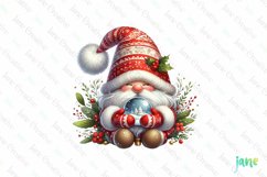 Cute Christmas Gnome Clipart Product Image 1