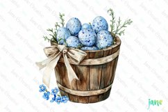 Easter Eggs Basket Clipart Product Image 1