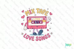 Mix Tape Love Songs PNG Clipart Product Image 1