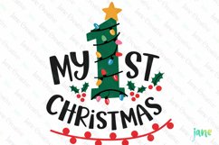 1st Christmas Sublimation Clipart Product Image 1