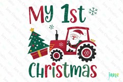 1st Christmas Sublimation Clipart Product Image 1