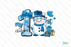 1st Christmas Sublimation Clipart Product Image 1
