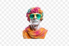 Colorful God Greek Statues Sublimation Clipart Product Image 2