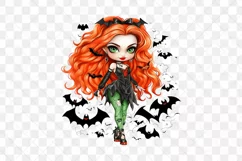 Halloween Cute Little Girl Sublimation Clipart Product Image 1