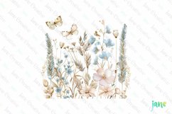 Pastel WildFlowers Clipart Product Image 1