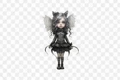 Gothic Little Girl Sublimation Clipart Product Image 2