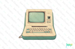 Retro Computer Sublimation Clipart Product Image 1