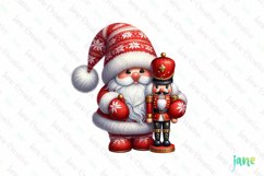 Cute Christmas Gnome And Nutcracker Clipart Product Image 1