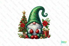 Sparkling Christmas Gnomes Clipart Product Image 1