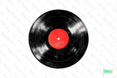 Retro Vinyl Record Sublimation Clipart Product Image 1