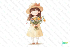Gardening Girl Sublimation Clipart Product Image 1