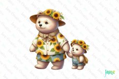Sunflower Mama And Baby Bear Product Image 2