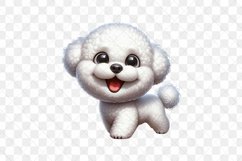Whimsical Funny Bichon Frisé Dog Clipart Product Image 2