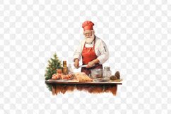 Cooking With Santa Claus Sublimation Clipart Product Image 3