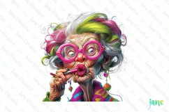 Quirky Grandma Sublimation Clipart Product Image 1