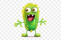 Cartoon Viruses Sublimation Clipart Product Image 2