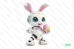 Cute Easter Robot Sublimation Clipart Product Image 1