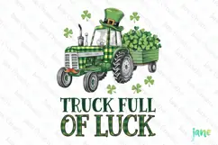 Truck Full Of Luck St Patrick's Day Clipart Product Image 1
