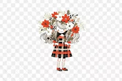 Christmas Girl Children's Book Clipart Product Image 2