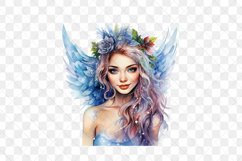Winter Fairy Watercolor Sublimation Clipart Product Image 2