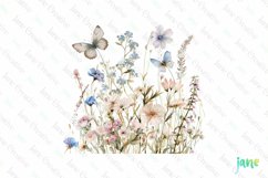 Pastel WildFlowers Clipart Product Image 1