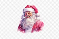 Pink Christmas Santa Claus Sublimation Clipart Product Image 3