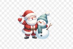 Santa Claus And Friend Snowman Product Image 2
