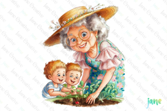 Gardening Grandma Sublimation Clipart Product Image 1