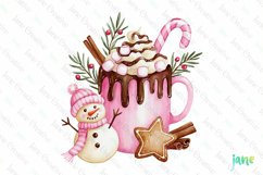 Christmas Hot Chocolate Mug Clipart Product Image 1