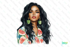 Summer Girl Clipart Product Image 1
