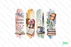 Book Lovers Brushstroke Clipart Product Image 1