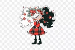 Christmas Girl Children's Book Clipart Product Image 2