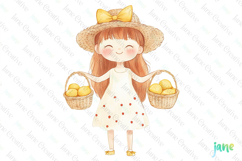 Gardening Girl Sublimation Clipart Product Image 1