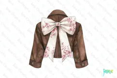 Pink Chinoiserie Cowgirl Jacket Clipart Product Image 1