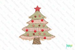 Christmas Tree Patchwork Illustration Product Image 1