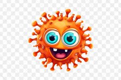 Cartoon Viruses Sublimation Clipart Product Image 5