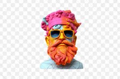 Colorful God Greek Statues Sublimation Clipart Product Image 2