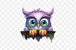 Halloween Peeking Owl Sublimation Clipart Product Image 3