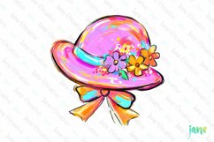 Brushstroke Easter Hat Clipart Product Image 1