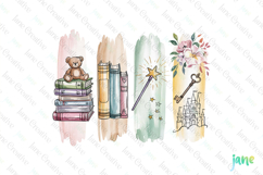 Book Lovers Brushstroke Clipart Product Image 1