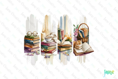 Book Lovers Brushstroke Clipart Product Image 1