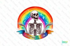 Everything Is Fun Sarcastic Skeleton Clipart Product Image 2