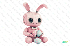 Cute Easter Robot Sublimation Clipart Product Image 1