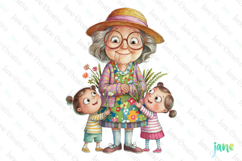 Gardening Grandma Sublimation Clipart Product Image 1