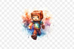 Watercolor Pixelated Sublimation Clipart Product Image 2