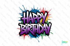 Happy Birthday Png Graphic Clipart Product Image 1