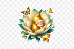 Sleeping Baby Gnome Clipart Product Image 2