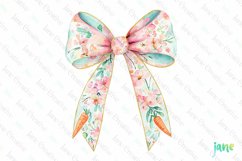 Pastel Easter Bow Sublimation Clipart Product Image 1