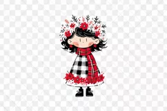 Christmas Girl Children's Book Clipart Product Image 2