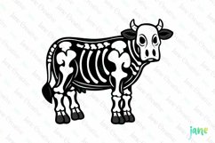 Skeleton Cow Sublimation Clipart Product Image 1
